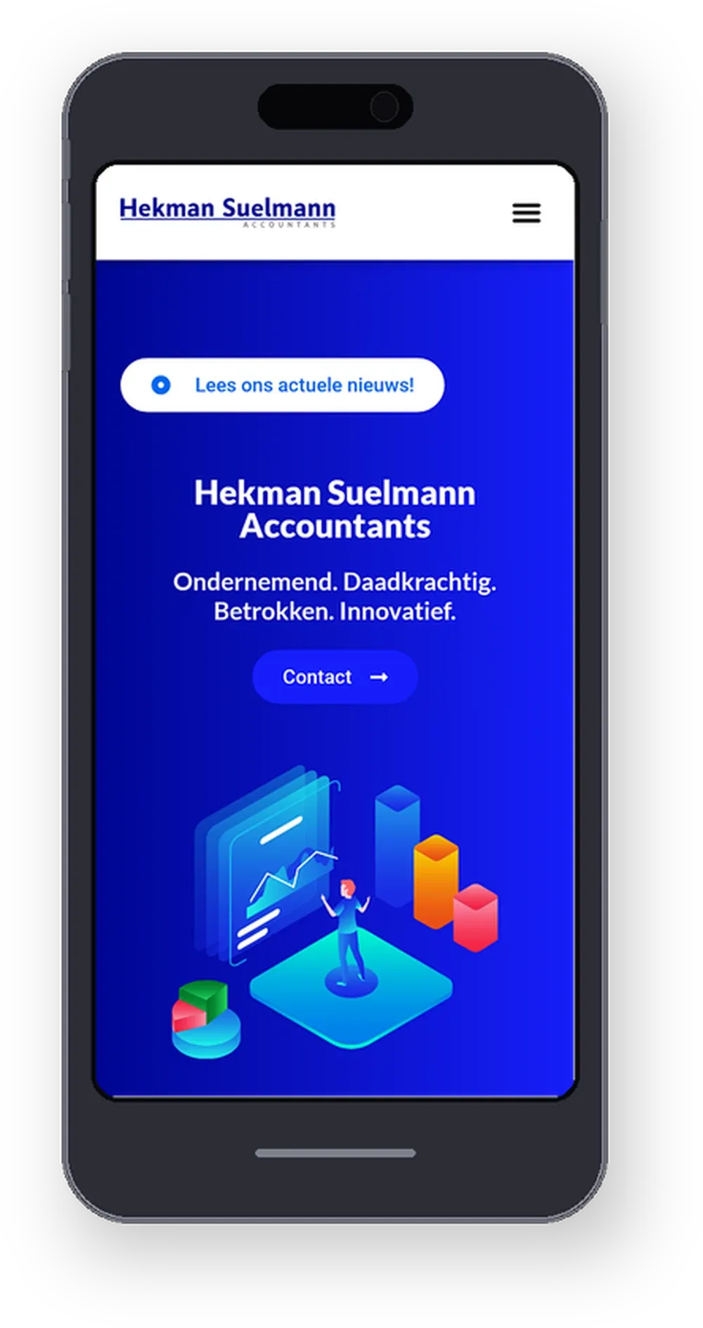 Screenshot van Hekman Suelmann Accountants