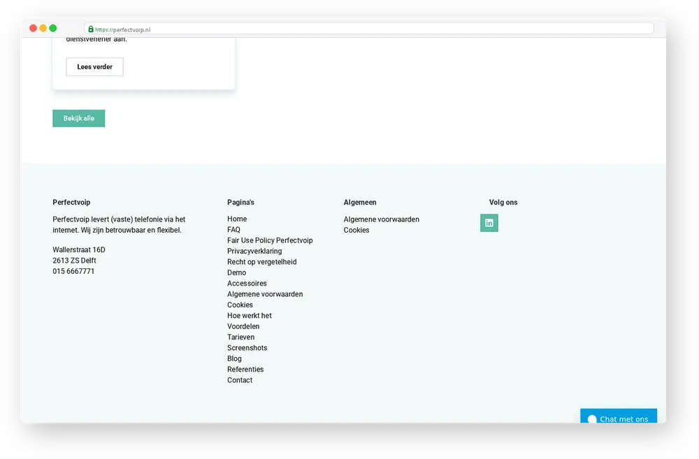 Screenshot van Perfect VoIP