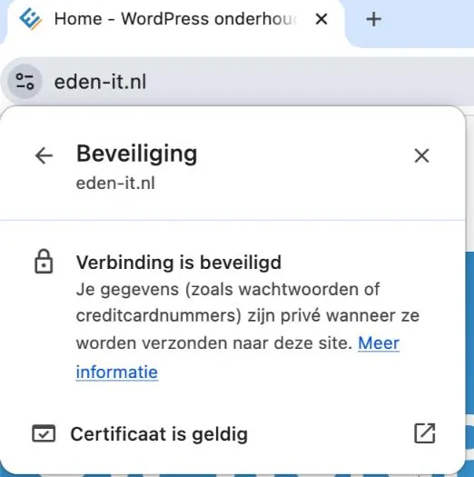 SSL beveiligde verbinding
